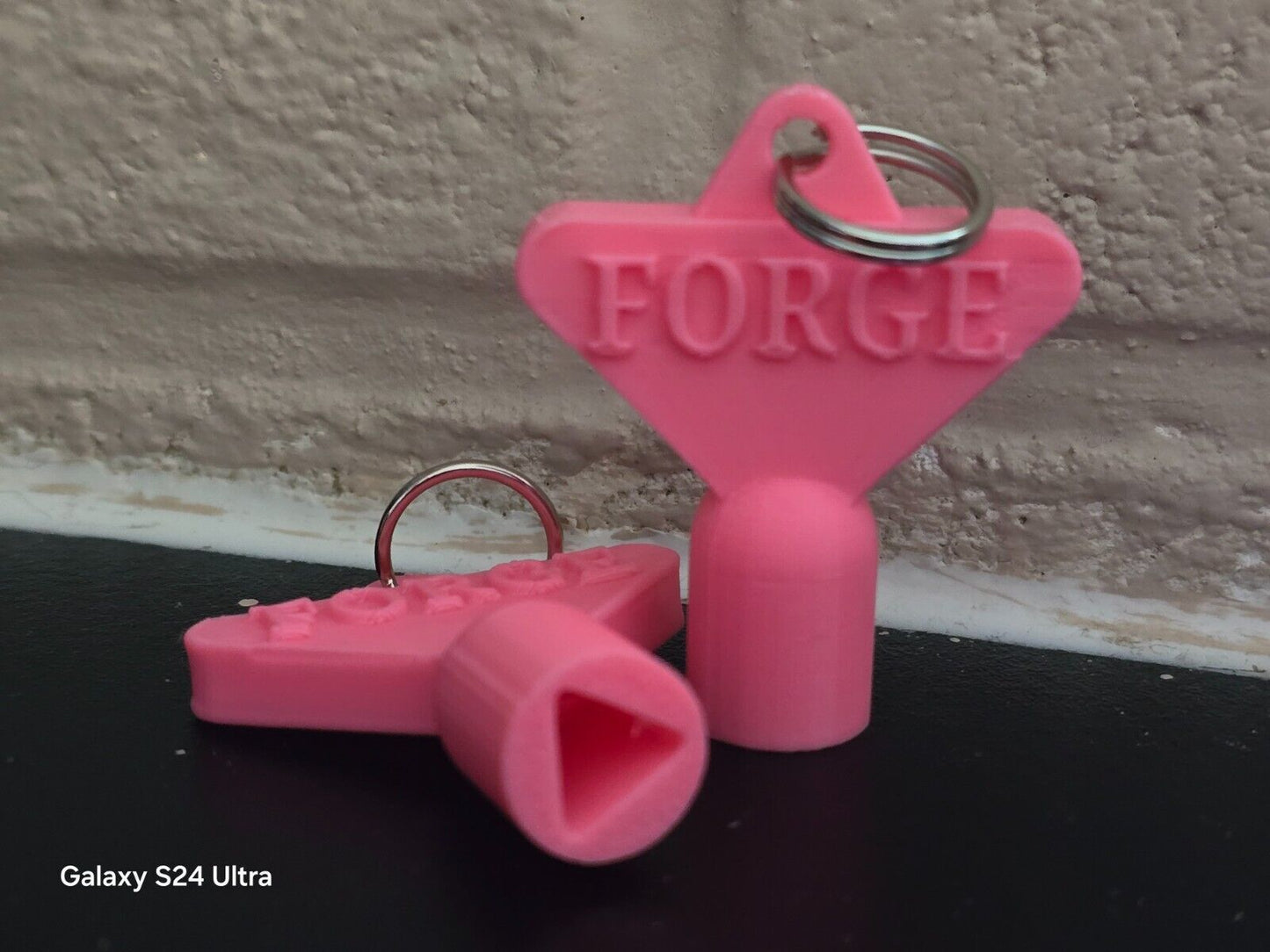 2 x Gas Electric Meter Box Utility Key Cupboard Pink PLA Plastic Biodegradable