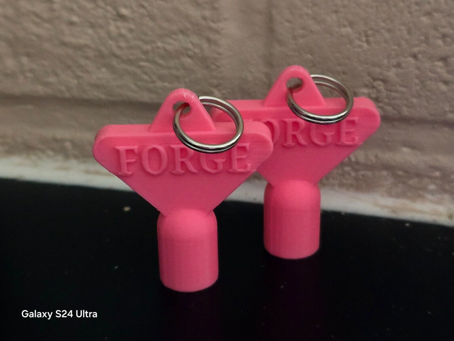 2 x Gas Electric Meter Box Utility Key Cupboard Pink PLA Plastic Biodegradable