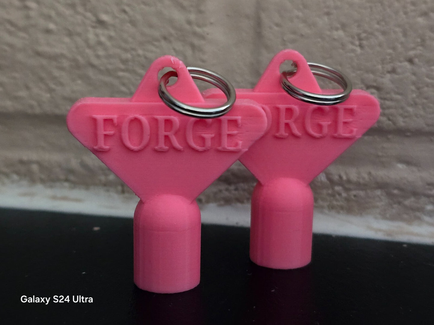 2 x Gas Electric Meter Box Utility Key Cupboard Pink PLA Plastic Biodegradable