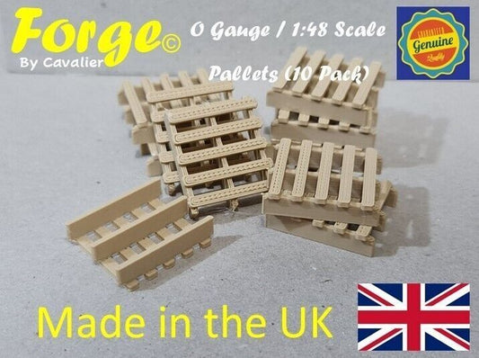 New Wood Colour Pallets OO Gauge 1:76 Scale Models Train Railway (10 Pack)