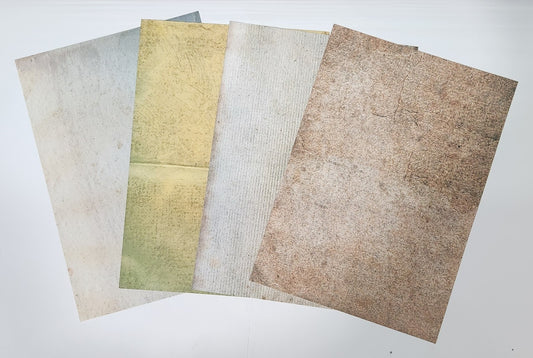 Blank Vintage Paper Effect Self Adhesive Sticky A4 Labels Stickers
