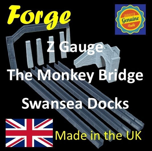 Z Gauge The Monkey Bridge Swansea Docks Footbridge Model Railway 1:220 Scale