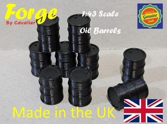 New Black Oil Drum Barrels 1:43 Scale Models diorama accessories Truck Lorry