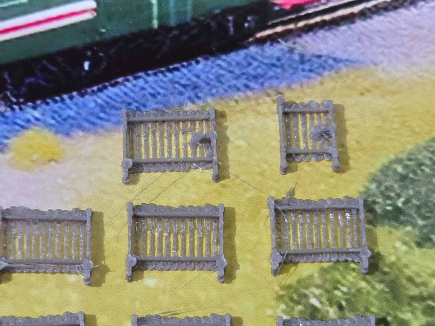 Security Fencing 6ft Z Gauge New 10 Pack 1:220 Scale Models Train Railway