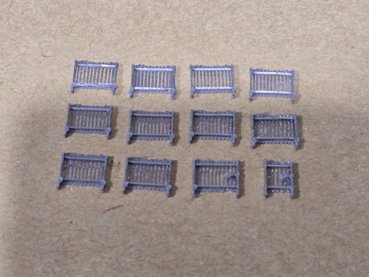 Security Fencing 6ft Z Gauge New 10 Pack 1:220 Scale Models Train Railway