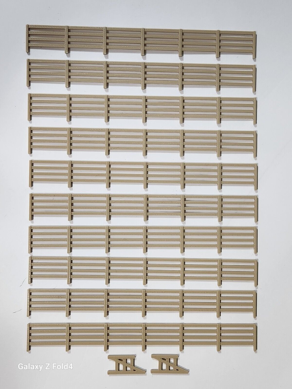 Fencing Railings OO HO New 10 Pack Wood  Gauge 1:76 Scale Models Train Railway