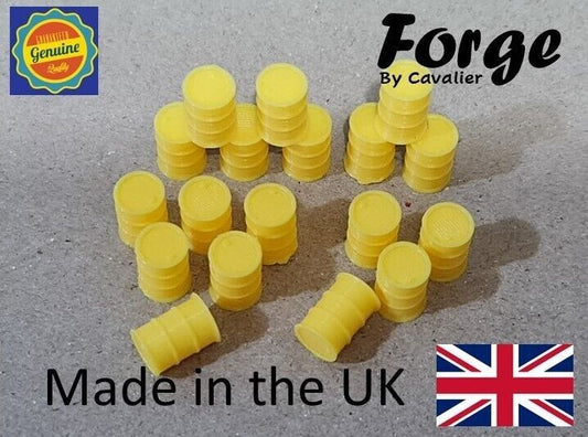 Oil Drum Barrels OO HO Gauge New Yellow 1:76 Scale Models Train Railway 18 Pack