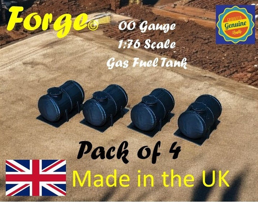 Gas Fuel Petrol Tank Body OO HO Gauge 1:76 Scale Models Train Railway Pack of 4