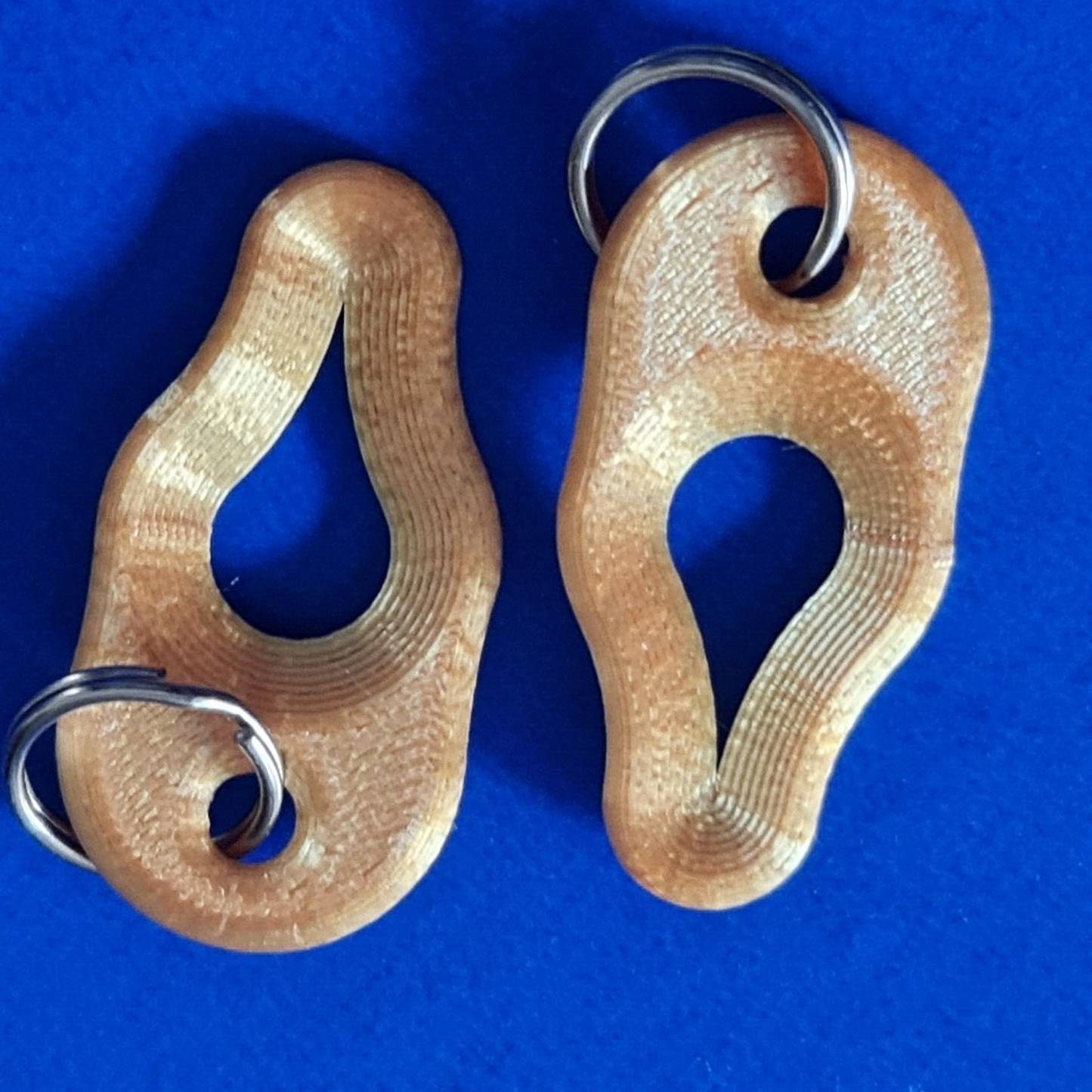 2 x Key Ring Tick Removal Tools Silk Gold PLA Plastic dog cat horse human