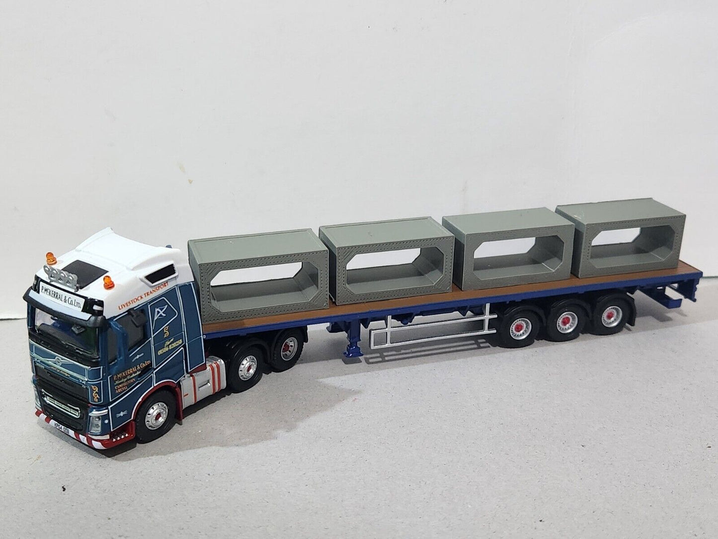Pack of 4 2.5x1.0m 00 Gauge 1:76 Scale 1pc pre cast concrete Culverts Train Set