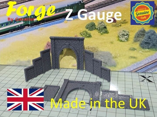 Z Gauge Tunnel Single Track Stone Portal Model Railway Train Layout 1:220 Scale