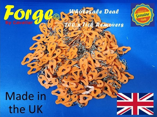 Wholesale Bulk 200 x Tick Removal Tools Orange PLA Plastic dog cat horse human