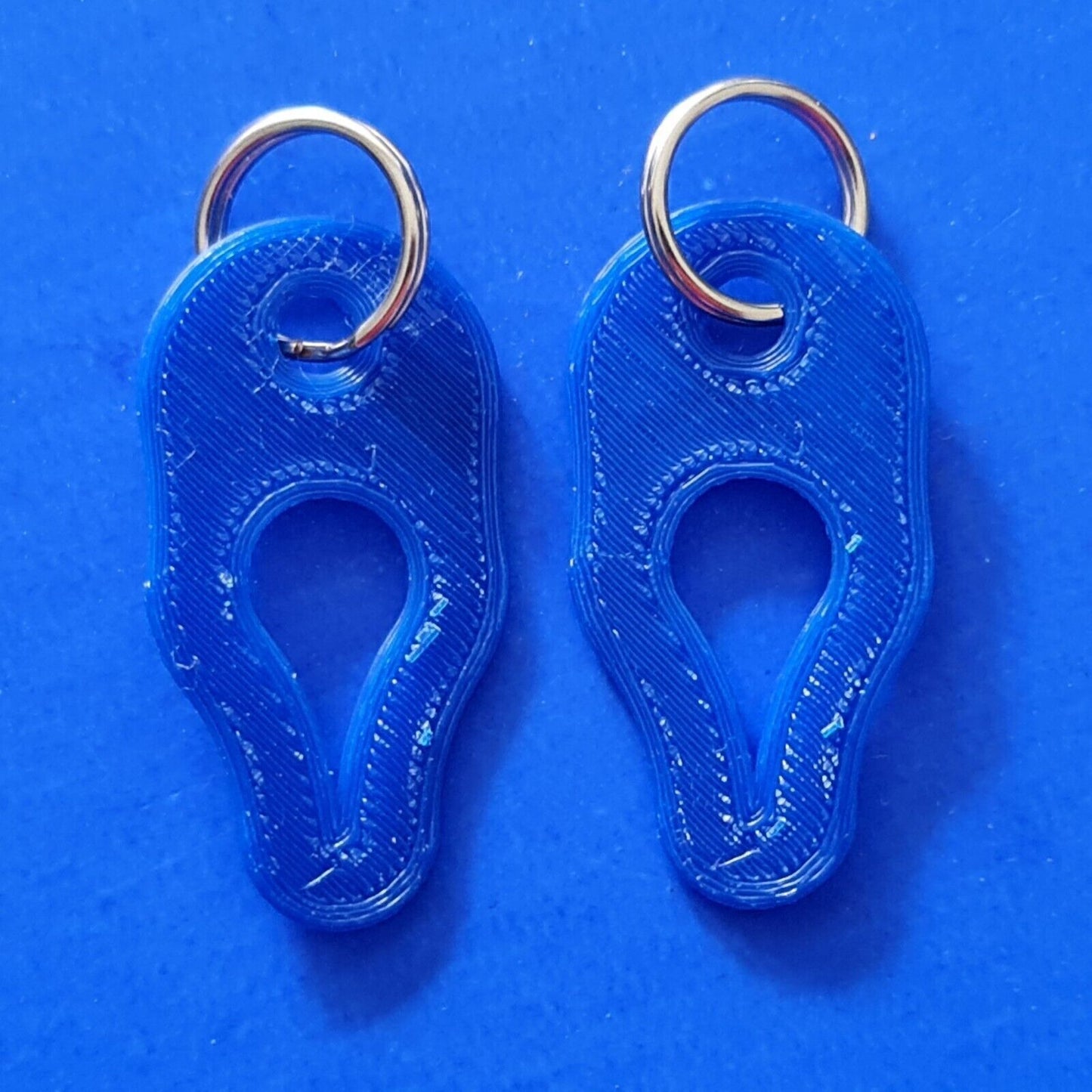 2 x Key Ring Tick Removal Tools DarkBlue PLA Plastic Biodegradable dog cat horse