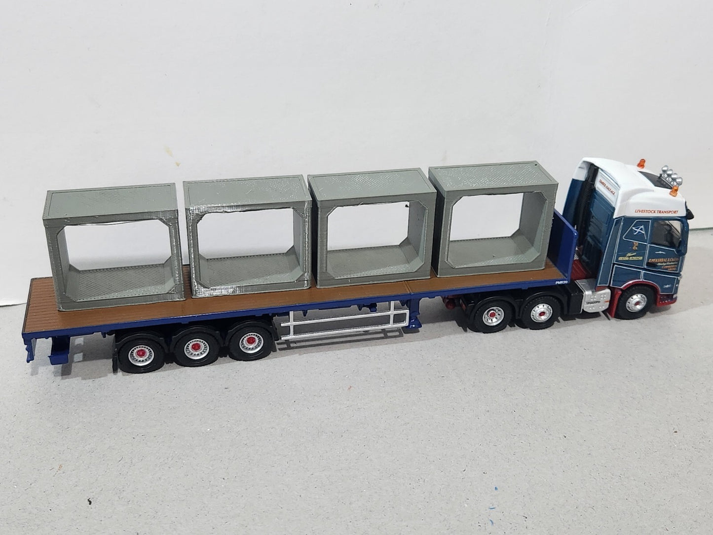 Pack of 4 2.5x2.0m 00 Gauge 1:76 Scale 1pc pre cast concrete Culverts Train Set