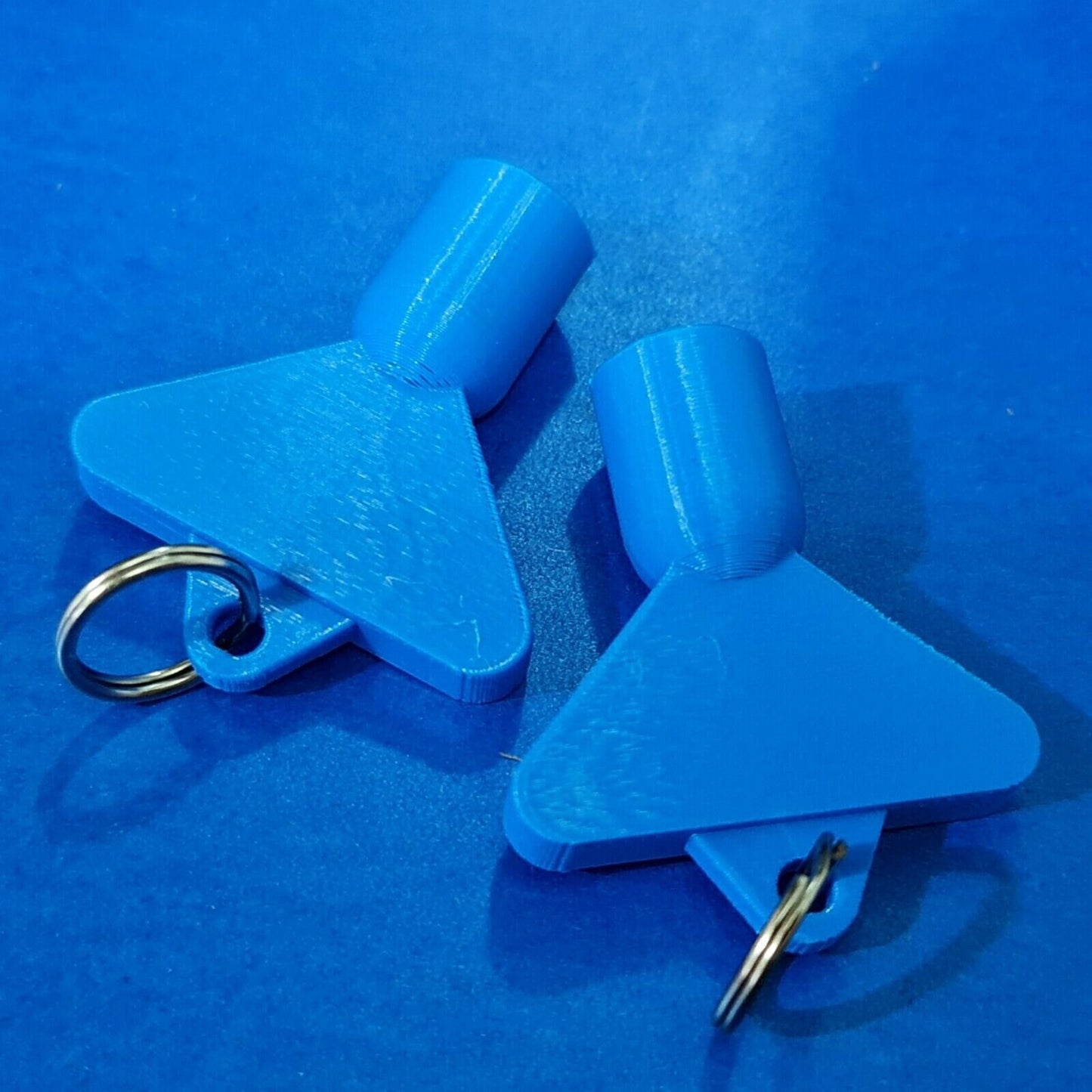2 x Gas Electric Meter Box Utility Key Cupboard Blue PLA Plastic Biodegradable