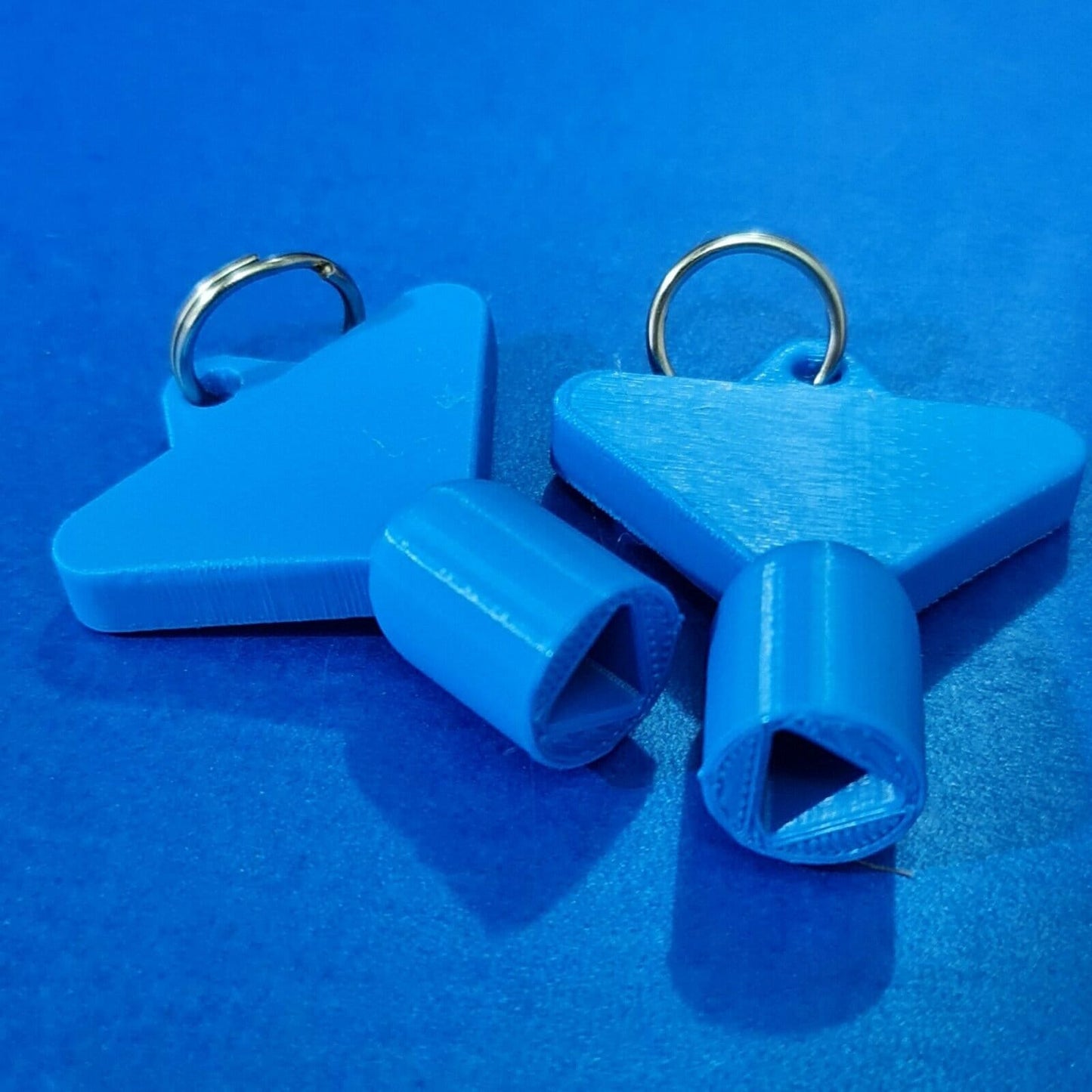 2 x Gas Electric Meter Box Utility Key Cupboard Blue PLA Plastic Biodegradable
