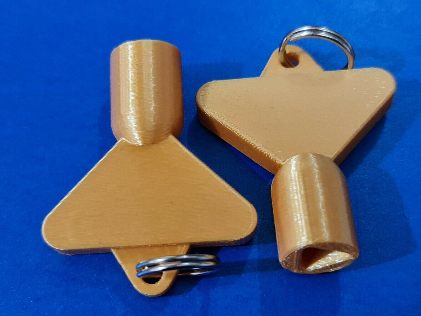 2 x Gas Electric Meter Box Utility Key Cupboard Silk Gold PLA Plastic