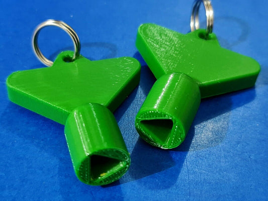 2 x Gas Electric Meter Box Utility Key Cupboard Green PLA Plastic Biodegradable