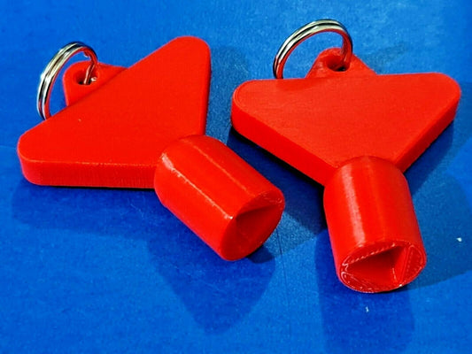 2 x Gas Electric Meter Box Utility Key Cupboard Red PLA Plastic Biodegradable