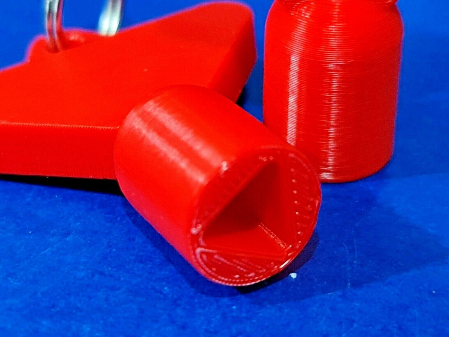 2 x Gas Electric Meter Box Utility Key Cupboard Red PLA Plastic Biodegradable