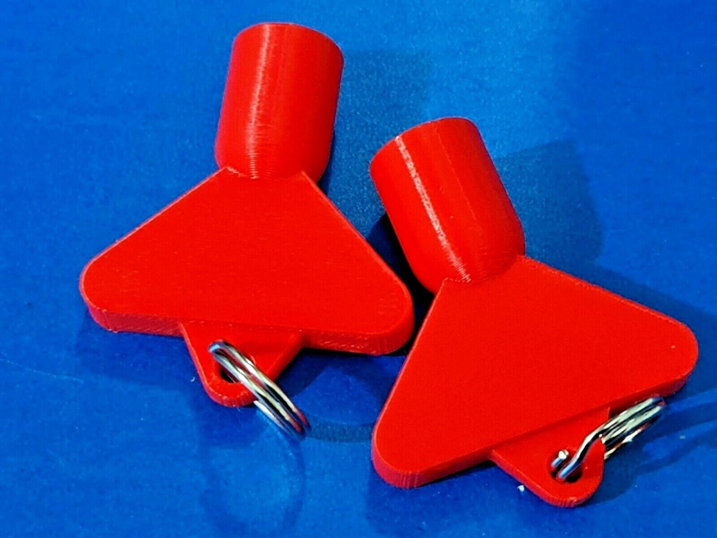 2 x Gas Electric Meter Box Utility Key Cupboard Red PLA Plastic Biodegradable