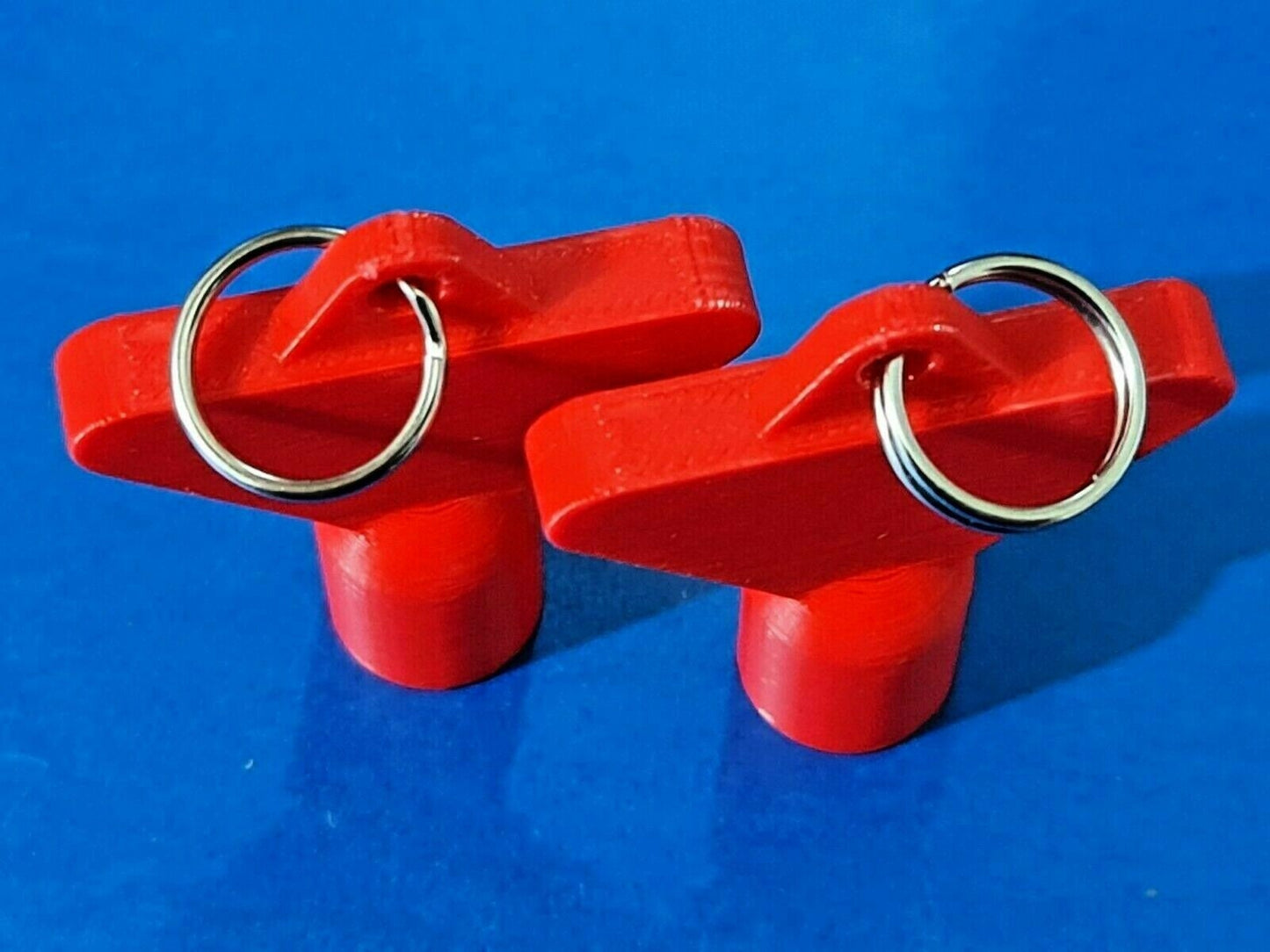 2 x Gas Electric Meter Box Utility Key Cupboard Red PLA Plastic Biodegradable
