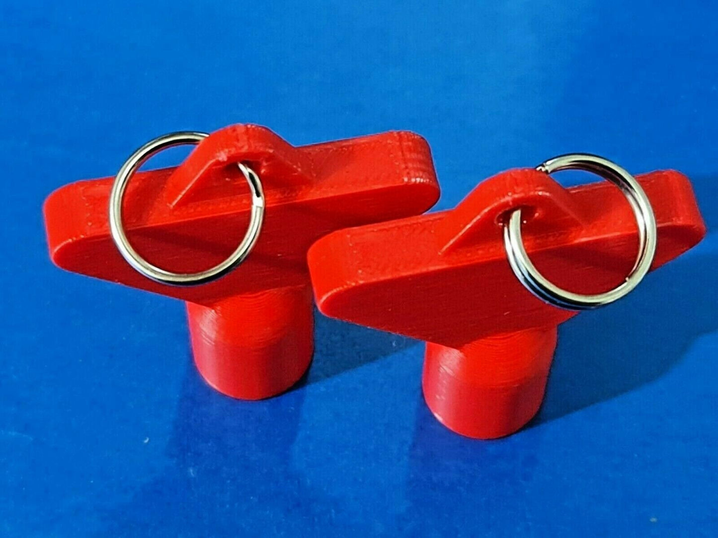 2 x Gas Electric Meter Box Utility Key Cupboard Red PLA Plastic Biodegradable