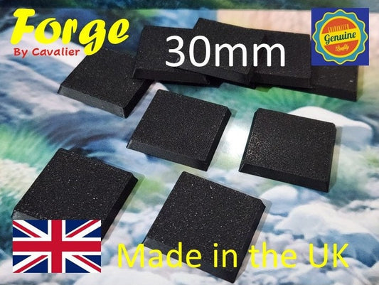 30mm Square Wargaming Bases Durable Plastic for War gaming - Tabletop Games, Bases in all Shapes, Sizes & Colours available -ASK