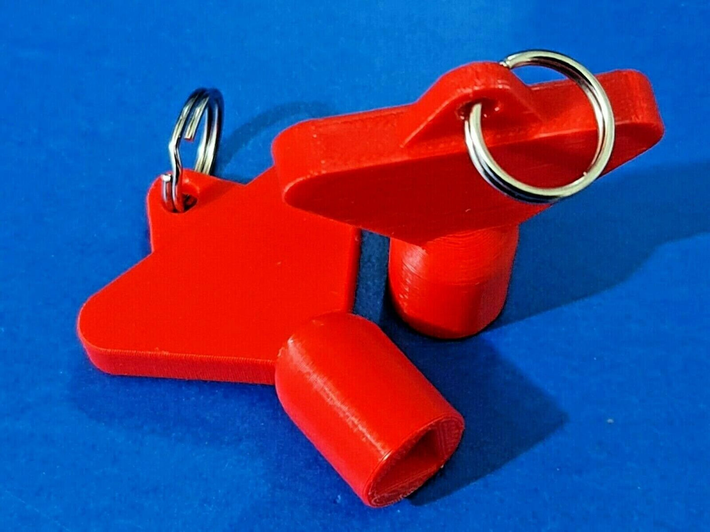2 x Gas Electric Meter Box Utility Key Cupboard Red PLA Plastic Biodegradable