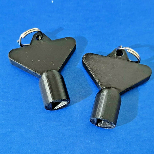 2 x Gas Electric Meter Box Utility Key Cupboard Black PLA Plastic Biodegradable