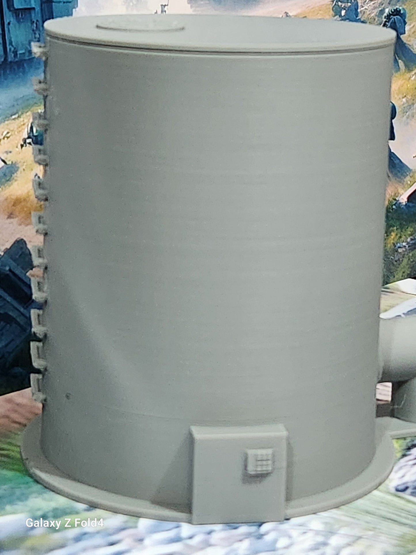 4" (100mm) Storage Tank Tower - 28mm War gaming  Compatible Scenery