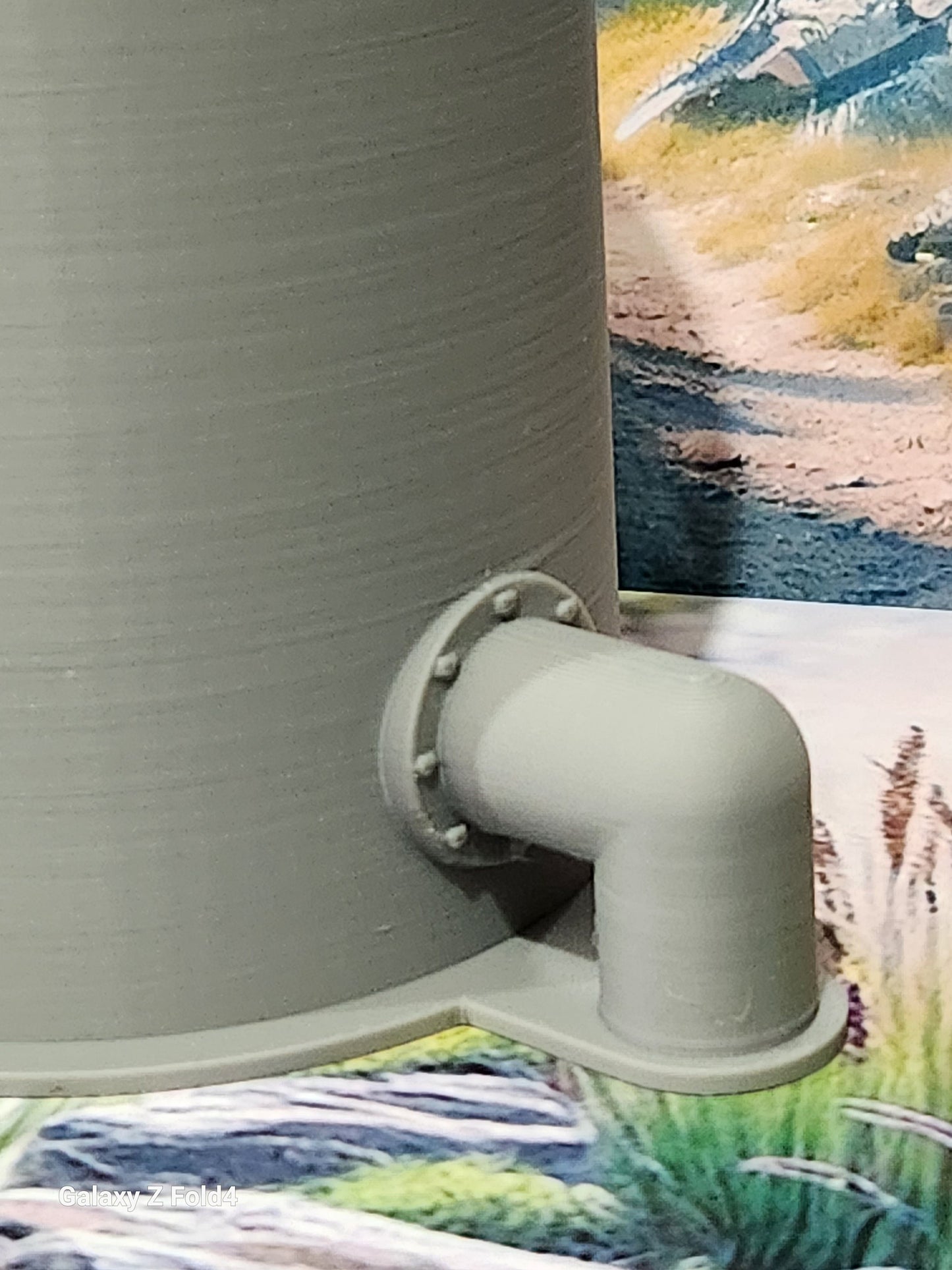4" (100mm) Storage Tank Tower - 28mm War gaming  Compatible Scenery
