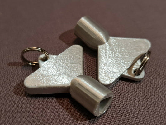 2 x Gas Electric Meter Box Utility Key Cupboard Silk Silver PLA Plastic