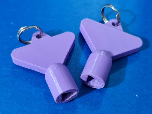 2 x Gas Electric Meter Box Utility Key Cupboard Purple PLA Plastic Biodegradable
