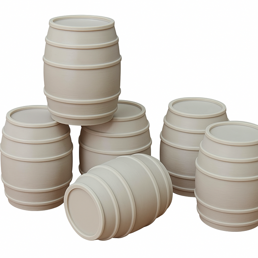 Whiskey Barrels 1:12 Scale Model Diorama Accessory Garage Display
