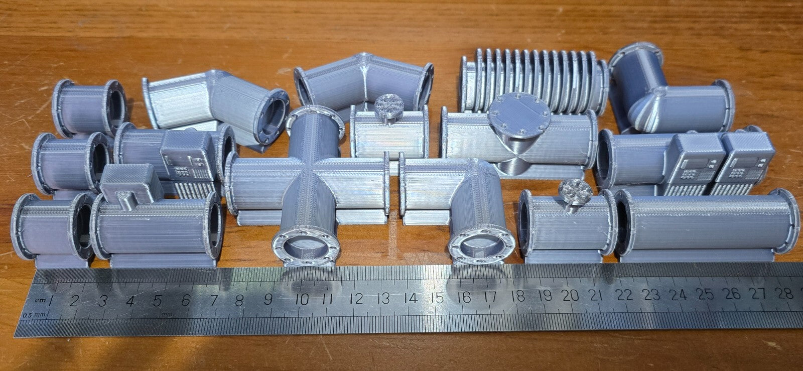 Above Ground Pipelines 16pcs Sci-Fi Modelling Diorama Wargaming Warhammer 40k