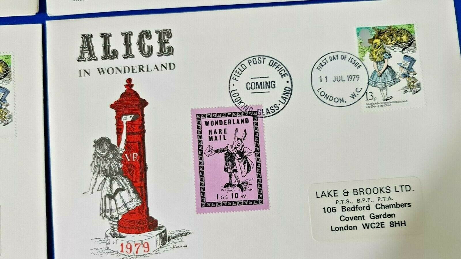 GB Set of 4 First Day Covers Alice in Wonderland 1979 International Year Child