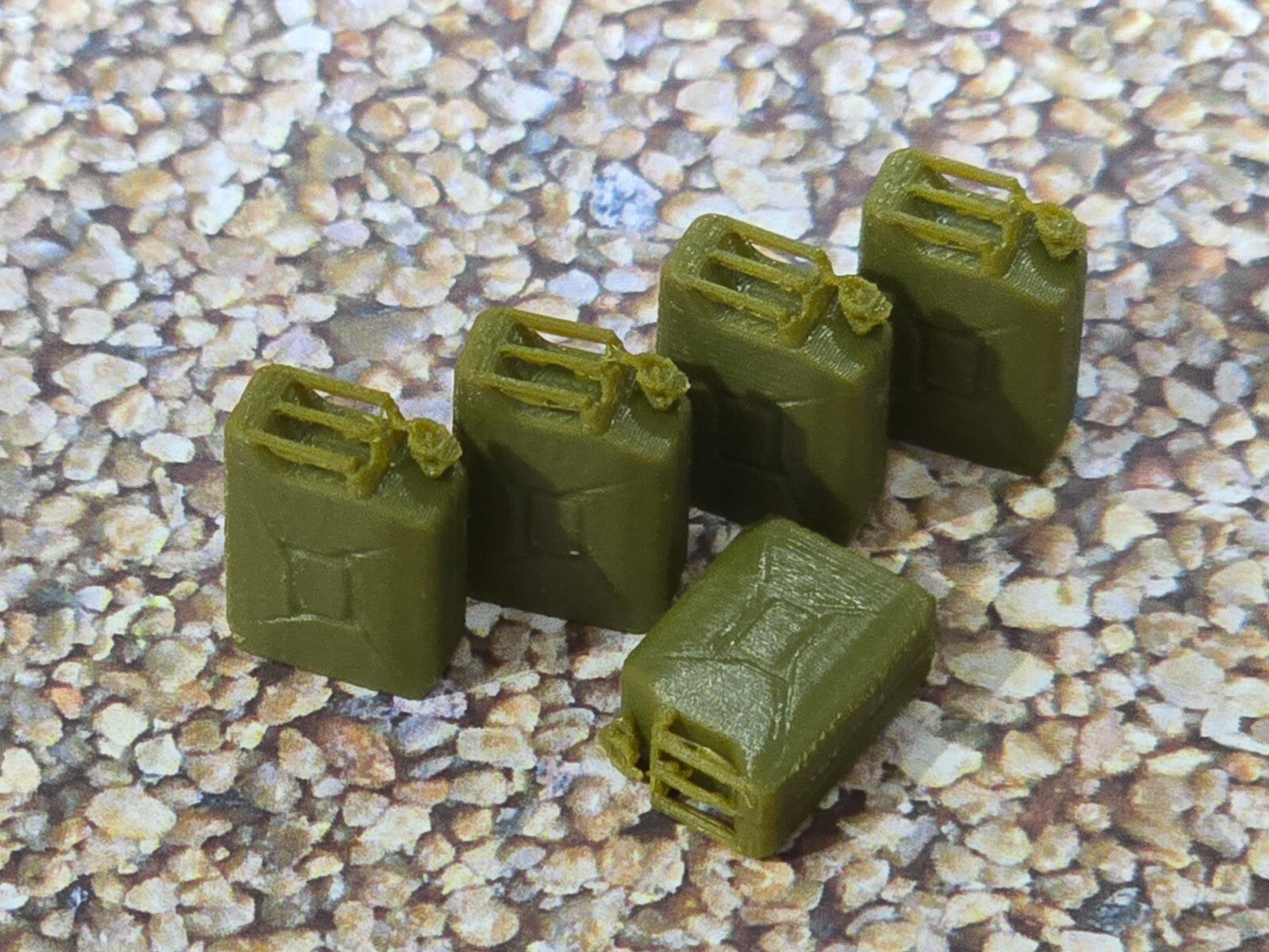 Jerry Can 20L x 5 1:43 Scale Gauge Model Miniature Diorama Scenery