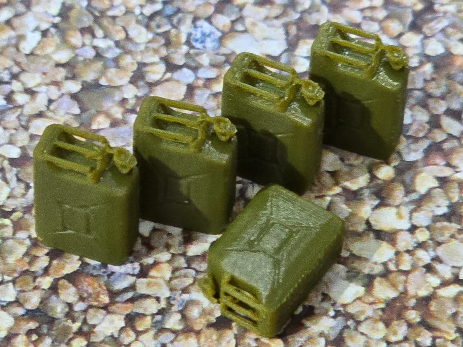 Jerry Can 20L x 5 1:43 Scale Gauge Model Miniature Diorama Scenery