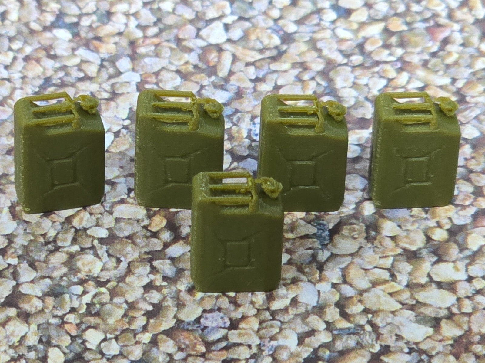 Jerry Can 20L x 5 1:43 Scale Gauge Model Miniature Diorama Scenery