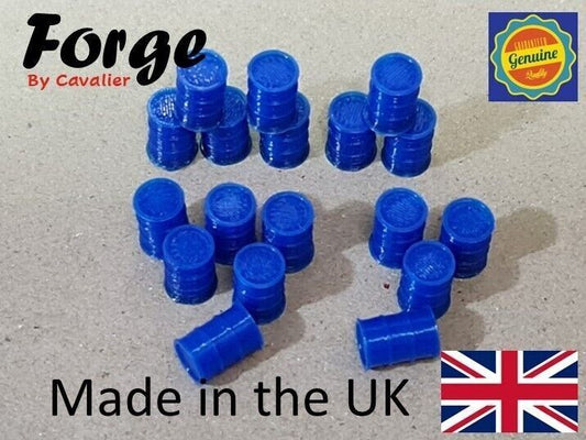 Oil Drum Barrels OO HO Gauge New Blue 1:76 Scale Models Train Railway 18 Pack