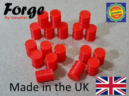 Oil Drum Barrels OO HO Gauge New Red 1:76 Scale Models Train Railway (18 Pack)