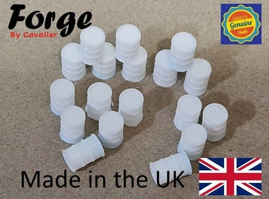 Oil Drum Barrels OO HO Gauge New White 1:76 Scale Models Train Railway 18 Pack