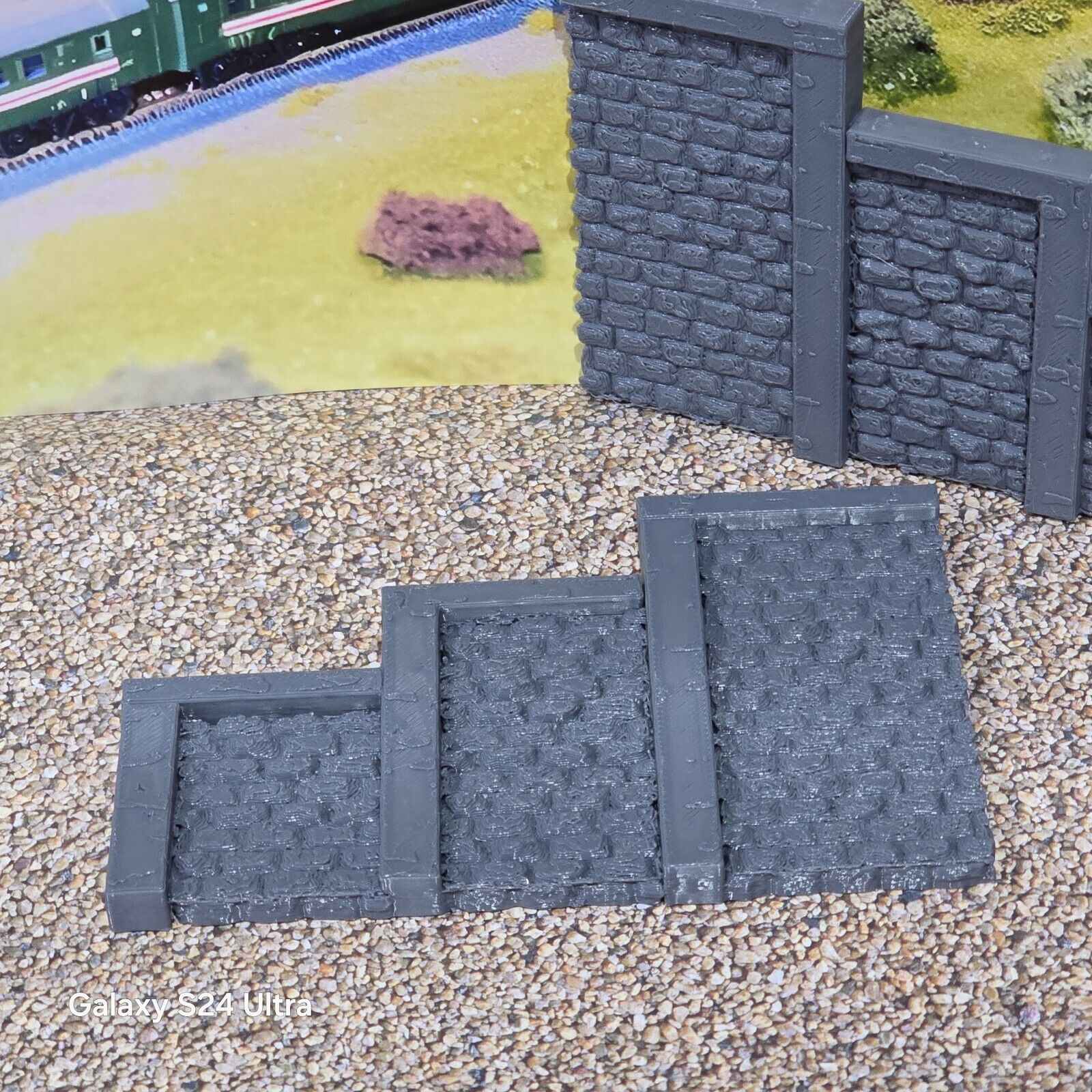 OO Gauge Tunnel Portal Retaining walls Model Railway Train Layout 1:76 Scale