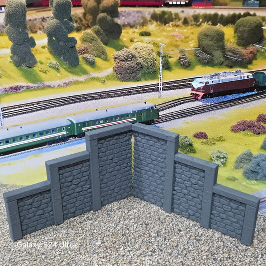 OO Gauge Tunnel Portal Retaining walls Model Railway Train Layout 1:76 Scale