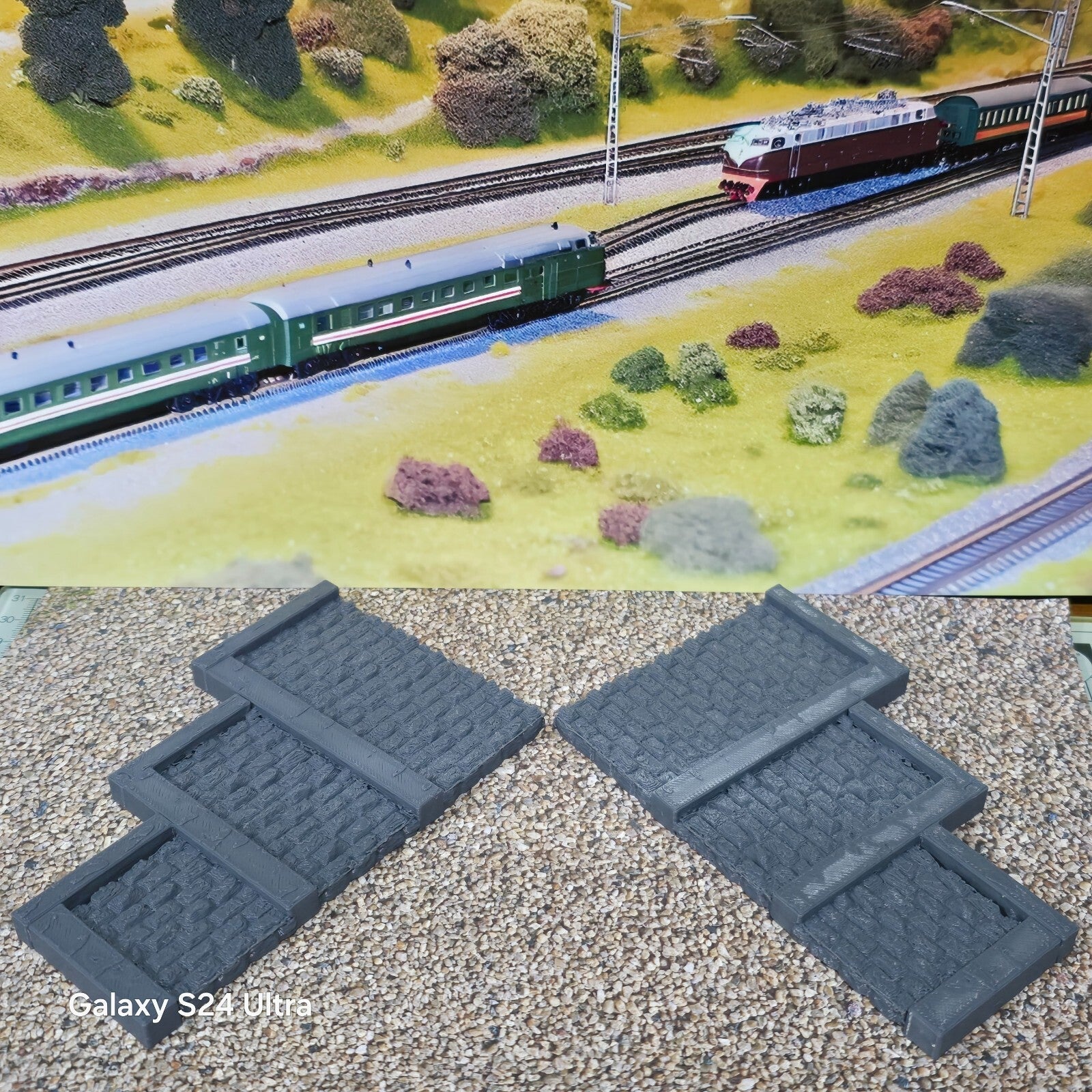 OO Gauge Tunnel Portal Retaining walls Model Railway Train Layout 1:76 Scale
