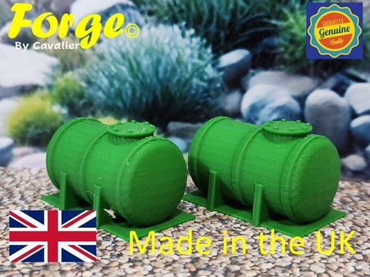 Pack 2 BP Green Gas Fuel Petrol Tank OO Gauge 1:76 Scale Models Train Railway
