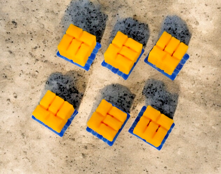 Pallets of Sacks Yellow Cement Chep N Gauge 1:148 Scale Models Railway (6 Pack)