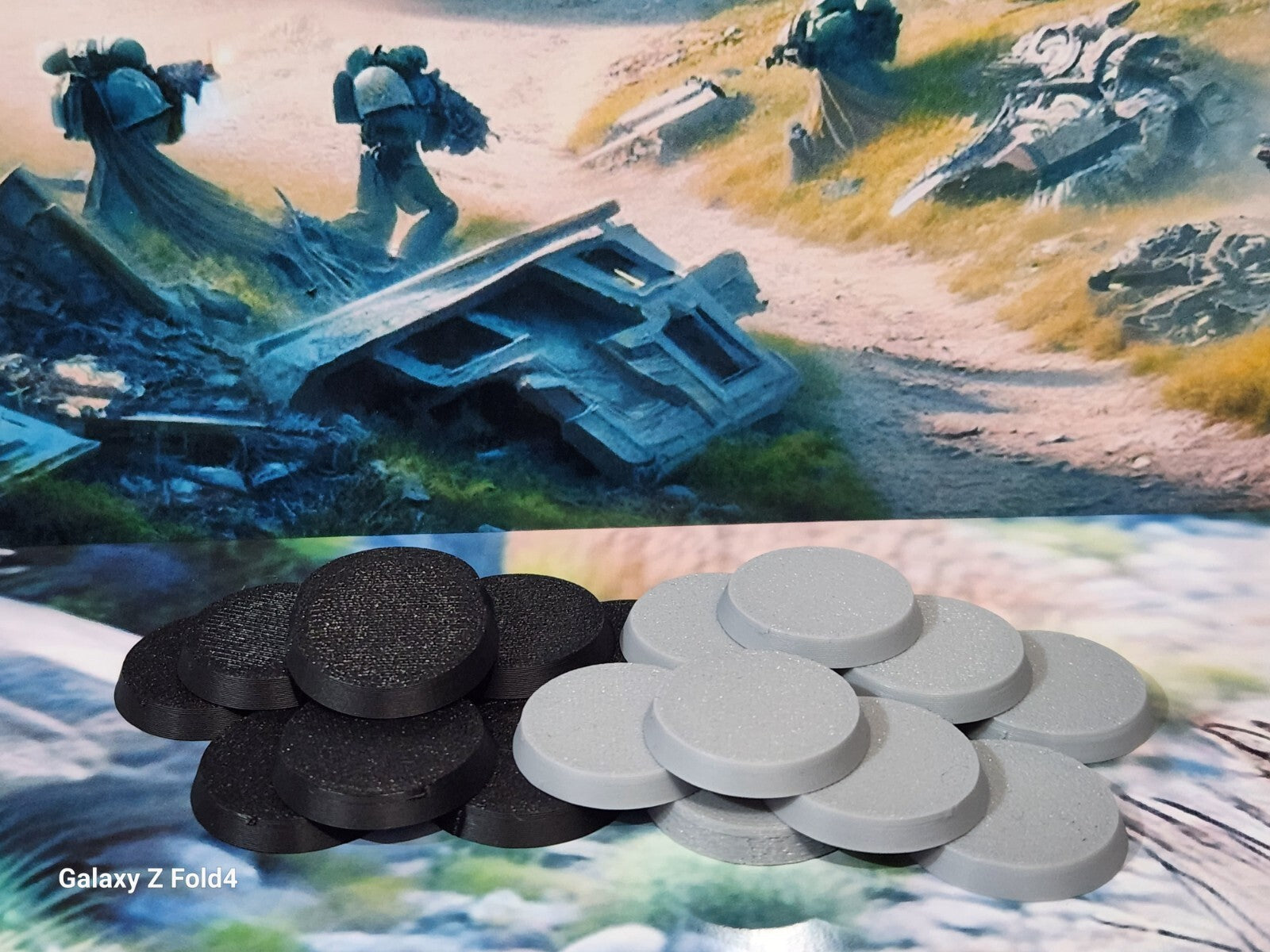 Wargaming Bases 40mm Round Durable Plastic for War Gaming Tabletop Games