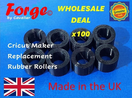 Wholesale Pack of 100 Cricut Maker Replacement Spare Rubber Rollers E5L